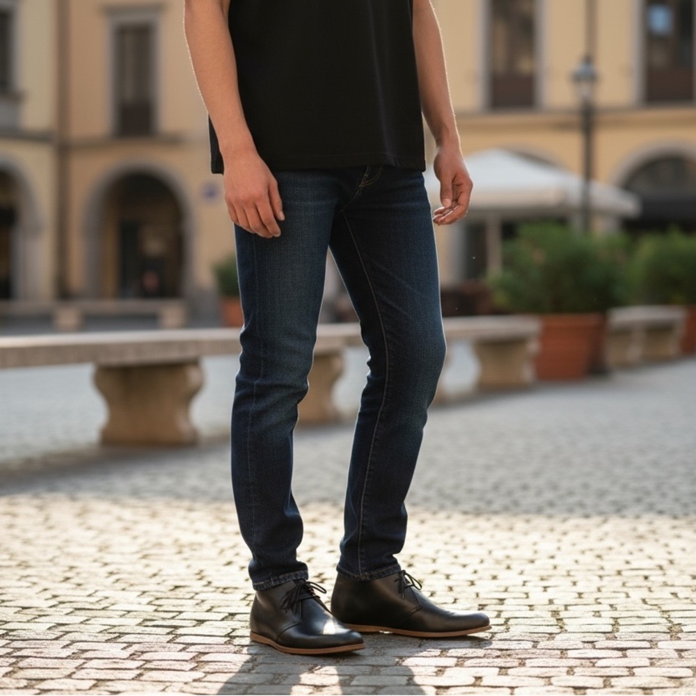 OPENING CEREMONY Leather Desert Boot Black EU43/US9.5